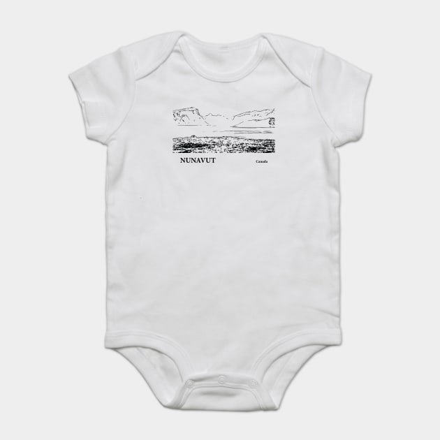 Nunavut Canada Baby Bodysuit by Lakeric